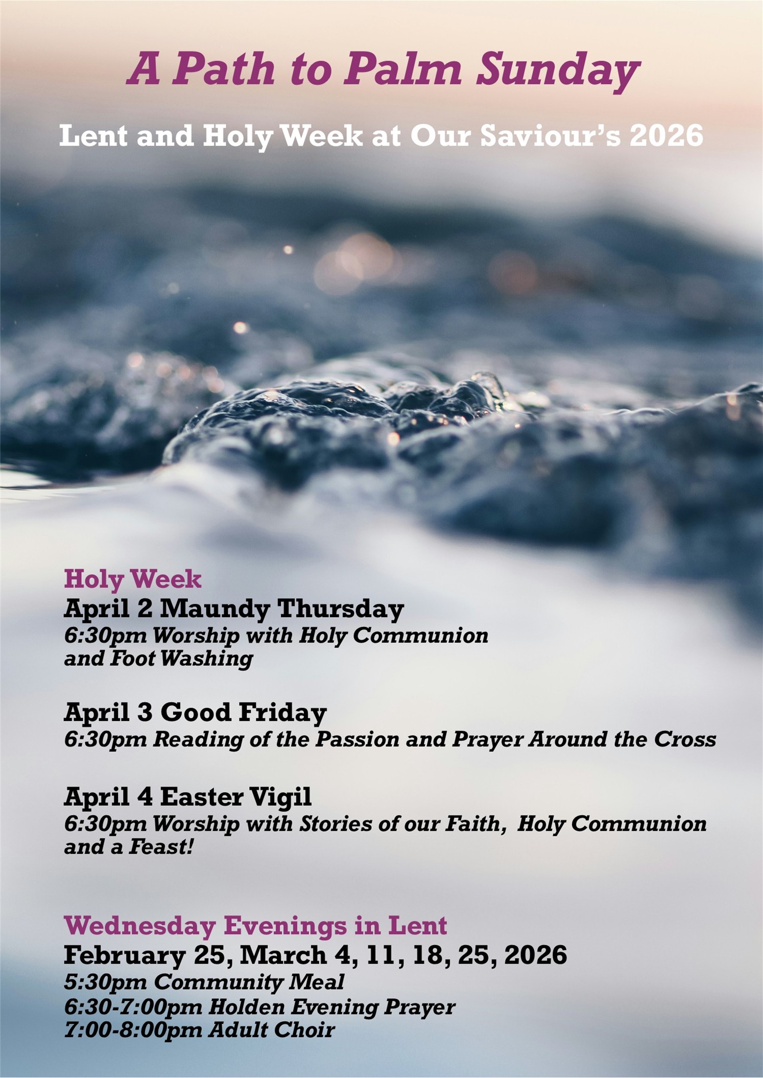 Holy Week at OSLC - Our Saviour's Lutheran Church