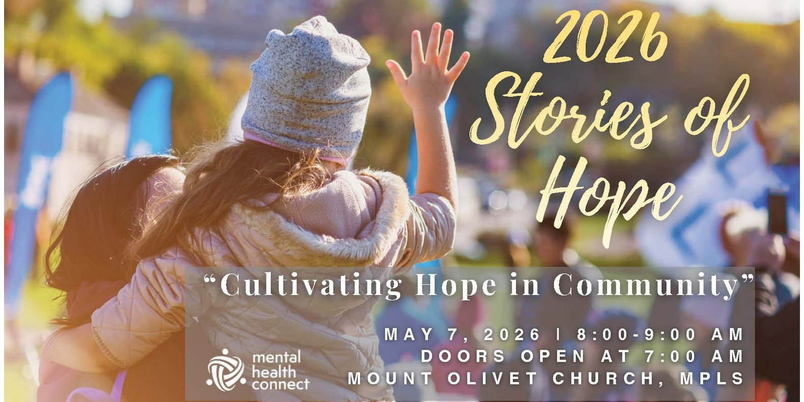 You are invited to Stories of Hope Breakfast 2026 Thursday May 7, 2026 (8:00 – 9:00 am) - Our Saviour's Lutheran Church